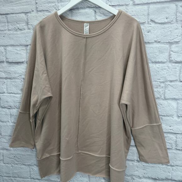 Spanx Womens Perfect Length 3/4 Dolman Sleeve Top Size XL Blush Pink - Picture 2 of 5